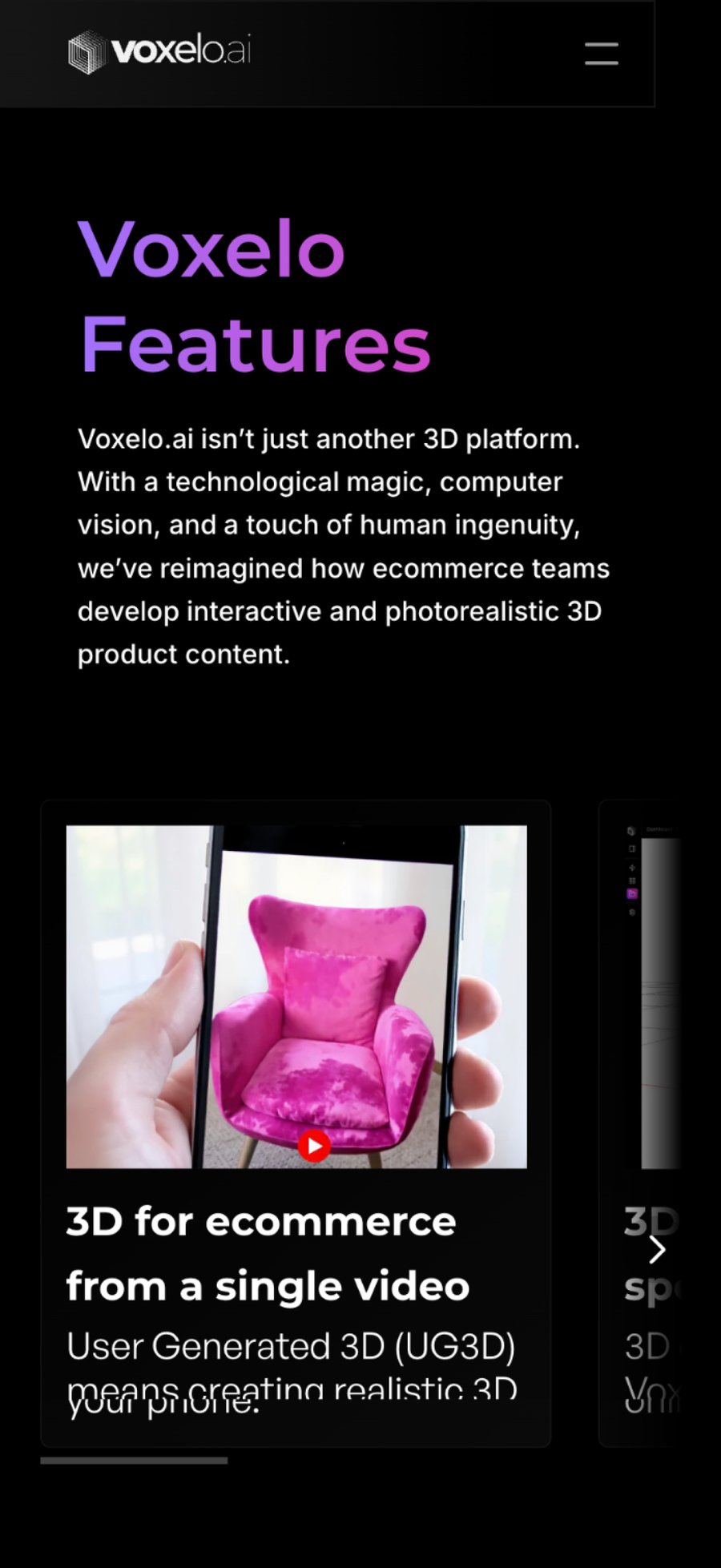 Voxelo — mobile features